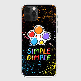 Чехол для iPhone 12 Pro с принтом SIMPLE DIMPLE ИГРУШКА , силикон | область печати: задняя сторона чехла, без боковых панелей | pop it | popit | антистресс | игрушка | поп ит | попит | пузырчатая плёнка | пупырка | симпл димпл | симплдимпл