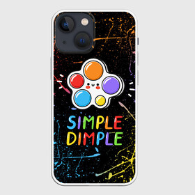 Чехол для iPhone 13 mini с принтом SIMPLE DIMPLE ИГРУШКА ,  |  | pop it | popit | антистресс | игрушка | поп ит | попит | пузырчатая плёнка | пупырка | симпл димпл | симплдимпл