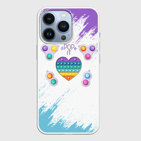 Чехол для iPhone 13 Pro с принтом POP IT HEART ,  |  | pop it | popit | антистресс | игрушка | поп ит | попит | пузырчатая плёнка | пупырка | сердечко | сердце | симпл димпл | симплдимпл