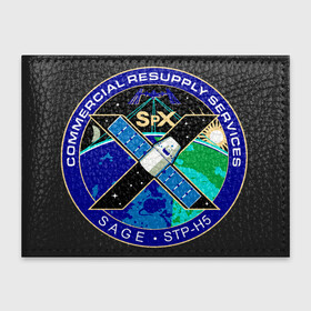Обложка для студенческого билета с принтом SPACEX Илон Маск Лого , натуральная кожа | Размер: 11*8 см; Печать на всей внешней стороне | земля | компания. | космос | логотип | орбита