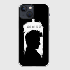 Чехол для iPhone 13 mini с принтом Я не хочу идти ,  |  | doctor who | serial | доктор кто | путешествия во времени | сериал | сериалы | фантастика