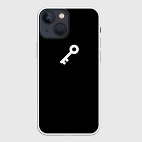 Чехол для iPhone 13 mini с принтом Ключ   Цитаты великих ,  |  | для брата | для друга | ключ подходит ко всем замкам | минимализм | смешно