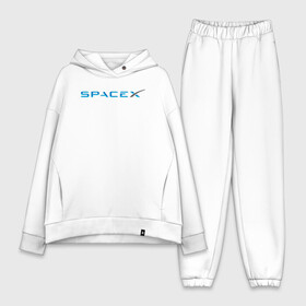 Женский костюм хлопок Oversize с принтом Space X, Спейс Икс лого ,  |  | astronautics | space | space x | spacex | usa | америка | космическая компания | космические полеты | космонавтика | космос | полеты | про космос | спейс x | спейс икс 