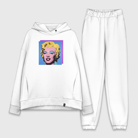 Женский костюм хлопок Oversize с принтом Бирюзовая Мэрилин Монро ,  |  | andy warhol | art | artist | homo universale | marilyn monroe | pop art | portrait | знаменитости | искусство | мерилин монро | мерлин монро | мэрилин монро | мэрлин монро | поп арт | портрет | современное искусство | уорхол