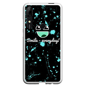 Чехол для Honor P Smart Z с принтом Smile Evereday - Улыбайся ! , Силикон | Область печати: задняя сторона чехла, без боковых панелей | кислота | подарок | пятна | смайл | улыбка