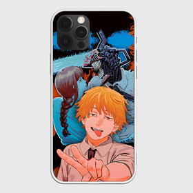 Чехол для iPhone 12 Pro Max с принтом Дэндзи и Макима , Силикон |  | anime | blood | chainsaw man | demon | denji | devil | makima | monster | pochita | аниме | демон | дьявол | дэндзи | кровь | макима | монстр | почита | человек бензопила