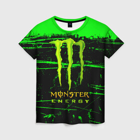 Женская футболка 3D с принтом MONSTER ENERGY NEON LOGO , 100% полиэфир ( синтетическое хлопкоподобное полотно) | прямой крой, круглый вырез горловины, длина до линии бедер | monster | monster energy | монстер | монстер енерджи | монстер енэрджи | монстер энерджи | неон | энергетик | энергетический напиток