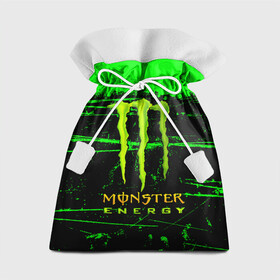 Подарочный 3D мешок с принтом MONSTER ENERGY NEON LOGO , 100% полиэстер | Размер: 29*39 см | Тематика изображения на принте: monster | monster energy | монстер | монстер енерджи | монстер енэрджи | монстер энерджи | неон | энергетик | энергетический напиток