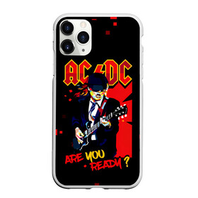 Чехол для iPhone 11 Pro матовый с принтом ARE YOU REDY? AC/DC , Силикон |  | ac dc | acdc | acdc ас дс | angus | back in black | highway to hell | mckinnon | you | австралийская | ангус янг | ас дс | асдс | блюз | в форме | гитара | группа | крис слэйд | метал | молния | музыка | певец | рок | рок н ролл | стиви янг