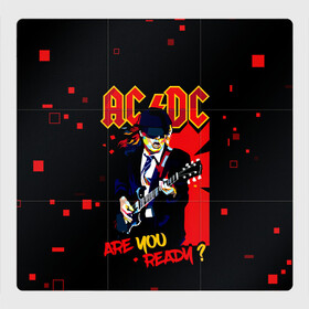 Магнитный плакат 3Х3 с принтом ARE YOU REDY? AC/DC , Полимерный материал с магнитным слоем | 9 деталей размером 9*9 см | ac dc | acdc | acdc ас дс | angus | back in black | highway to hell | mckinnon | you | австралийская | ангус янг | ас дс | асдс | блюз | в форме | гитара | группа | крис слэйд | метал | молния | музыка | певец | рок | рок н ролл | стиви янг