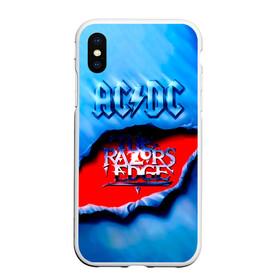 Чехол для iPhone XS Max матовый с принтом AC/DC - The Razor’s Edge , Силикон | Область печати: задняя сторона чехла, без боковых панелей | ac dc | acdc | acdc ас дс | angus | back in black | highway to hell | mckinnon | you | австралийская | ангус янг | ас дс | асдс | блюз | в форме | гитара | группа | крис слэйд | метал | молния | музыка | певец | рок | рок н ролл | стиви янг