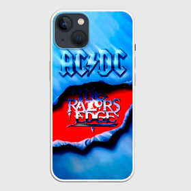 Чехол для iPhone 13 с принтом AC DC   The Razor’s Edge ,  |  | ac dc | acdc | acdc ас дс | angus | back in black | highway to hell | mckinnon | you | австралийская | ангус янг | ас дс | асдс | блюз | в форме | гитара | группа | крис слэйд | метал | молния | музыка | певец | рок | рок н ролл | стиви янг