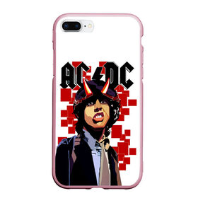 Чехол для iPhone 7Plus/8 Plus матовый с принтом AC/DC Ангус Янг , Силикон | Область печати: задняя сторона чехла, без боковых панелей | Тематика изображения на принте: ac dc | acdc | acdc ас дс | angus | back in black | highway to hell | mckinnon | you | австралийская | ангус янг | ас дс | асдс | блюз | в форме | гитара | группа | крис слэйд | метал | молния | музыка | певец | рок | рок н ролл | стиви янг