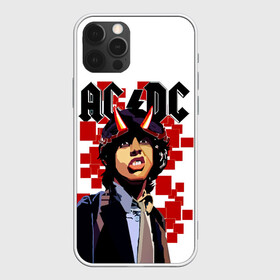 Чехол для iPhone 12 Pro с принтом AC/DC Ангус Янг , силикон | область печати: задняя сторона чехла, без боковых панелей | ac dc | acdc | acdc ас дс | angus | back in black | highway to hell | mckinnon | you | австралийская | ангус янг | ас дс | асдс | блюз | в форме | гитара | группа | крис слэйд | метал | молния | музыка | певец | рок | рок н ролл | стиви янг