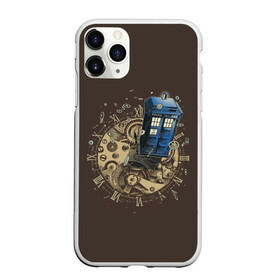 Чехол для iPhone 11 Pro матовый с принтом Tie to Tardis , Силикон |  | Тематика изображения на принте: doctor who | serial | доктор кто | путешествия во времени | сериал | сериалы | фантастика