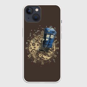 Чехол для iPhone 13 с принтом Tie to Tardis ,  |  | doctor who | serial | доктор кто | путешествия во времени | сериал | сериалы | фантастика