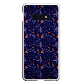 Чехол для Samsung S10E с принтом Абстрактный растительный узор , Силикон | Область печати: задняя сторона чехла, без боковых панелей | абстракция | дудл | дудлинг | дудлы | завитки | завитушки | орнамент | растительный | узор | узорчик | хохлома | цветочный