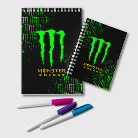 Блокнот с принтом MONSTER ENERGY NEON | МОНСТЕР , 100% бумага | 48 листов, плотность листов — 60 г/м2, плотность картонной обложки — 250 г/м2. Листы скреплены удобной пружинной спиралью. Цвет линий — светло-серый
 | Тематика изображения на принте: monster | monster energy | монстер | монстер енерджи | монстер енэрджи | монстер энерджи | неон | энергетик | энергетический напиток