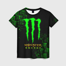 Женская футболка 3D с принтом MONSTER ENERGY NEON | МОНСТЕР , 100% полиэфир ( синтетическое хлопкоподобное полотно) | прямой крой, круглый вырез горловины, длина до линии бедер | monster | monster energy | монстер | монстер енерджи | монстер енэрджи | монстер энерджи | неон | энергетик | энергетический напиток