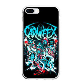 Чехол для iPhone 7Plus/8 Plus матовый с принтом Carnifex , Силикон | Область печати: задняя сторона чехла, без боковых панелей | carnifex | die without hope | graveside confessions | world war x | группы | дэткор | карнифекс | музыка | рок