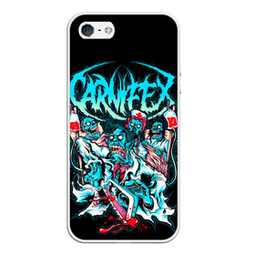 Чехол для iPhone 5/5S матовый с принтом Carnifex , Силикон | Область печати: задняя сторона чехла, без боковых панелей | carnifex | die without hope | graveside confessions | world war x | группы | дэткор | карнифекс | музыка | рок