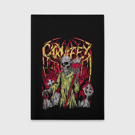 Обложка для автодокументов с принтом Carnifex , натуральная кожа |  размер 19,9*13 см; внутри 4 больших “конверта” для документов и один маленький отдел — туда идеально встанут права | carnifex | die without hope | graveside confessions | world war x | группы | дэткор | карнифекс | музыка | рок