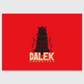 Поздравительная открытка с принтом Dalek , 100% бумага | плотность бумаги 280 г/м2, матовая, на обратной стороне линовка и место для марки
 | Тематика изображения на принте: doctor who | serial | доктор кто | путешествия во времени | сериал | сериалы | фантастика