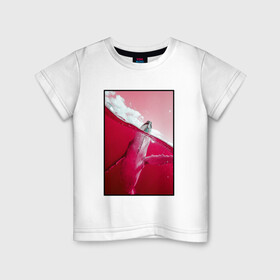 Детская футболка хлопок с принтом Кит , 100% хлопок | круглый вырез горловины, полуприлегающий силуэт, длина до линии бедер | кит | морские животные | неоновый мир | под водой | прикольные животные | розовая природа | розовый мир