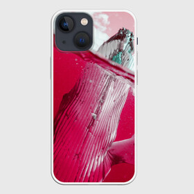 Чехол для iPhone 13 mini с принтом Кит ,  |  | кит | морские животные | неоновый мир | под водой | прикольные животные | розовая природа | розовый мир
