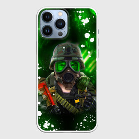 Чехол для iPhone 13 Pro Max с принтом Opposing Force | Адриан Шепард (+спина) (Z) ,  |  | Тематика изображения на принте: aperture laboratories | black mesa | half life | opposing force | valve | адриан шепард | блэк меса | вэлв | халф лайф