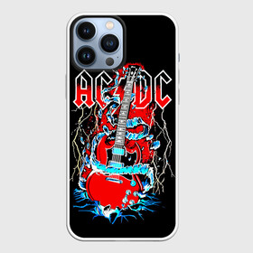 Чехол для iPhone 13 Pro Max с принтом AC DC гитара ,  |  | ac dc | acdc | acdc ас дс | angus | back in black | highway to hell | mckinnon | you | австралийская | ангус янг | ас дс | асдс | блюз | в форме | гитара | группа | крис слэйд | метал | молния | музыка | певец | рок | рок н ролл | стиви янг