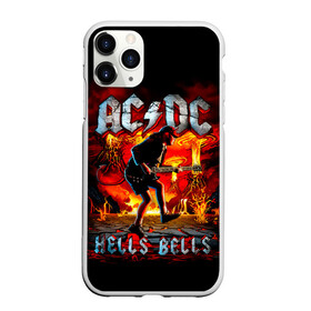 Чехол для iPhone 11 Pro матовый с принтом AC/DC HELLS BELLS , Силикон |  | ac dc | acdc | acdc ас дс | angus | back in black | highway to hell | mckinnon | you | австралийская | ангус янг | ас дс | асдс | блюз | в форме | гитара | группа | крис слэйд | метал | молния | музыка | певец | рок | рок н ролл | стиви янг