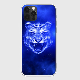 Чехол для iPhone 12 Pro Max с принтом Космический тигр , Силикон |  | Тематика изображения на принте: cat | neon | new year | tiger | восточный гороскоп | год тигра | голова | день рождения | дикие животные | зверь | злой кот | злой тигр | кот | кошак | кошка | неоновый | новый год | огненный | оскал | подарок