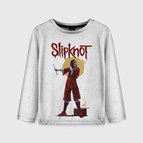 Детский лонгслив 3D с принтом SLIPKNOT | СЛИПКНОТ (Z) , 100% полиэстер | длинные рукава, круглый вырез горловины, полуприлегающий силуэт
 | joey jordison | rock | slipknot | джордисон джои | петля | рок | скользящий узел | слипкнот | тяжелый рок | удавка