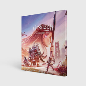 Холст квадратный с принтом Элой Horizon Forbidden West DE , 100% ПВХ |  | aloy | bow | dinosaur | games | horizon forbidden west | hunt | nextgen | playstation 5 | ps5 | robot | zero dawn | горизонт | динозавр | запретный запад | игры | лук | некстген | нулевой рассвет | охота | плейстейшен 5 | пс5 | робот | элой