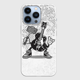 Чехол для iPhone 13 Pro с принтом Гитара сэлфи ,  |  | peace | selfi | гитара | мир | рок | рокер | сэлфи | фотка | электрогитара