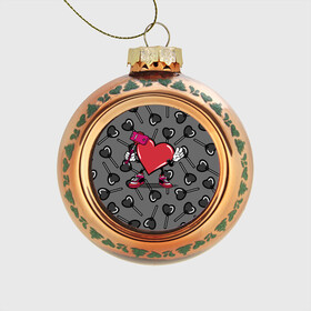 Стеклянный ёлочный шар с принтом Сердечко сэлфи , Стекло | Диаметр: 80 мм | peace | selfi | мир | сердечко | сердце | сэлфи | фотка