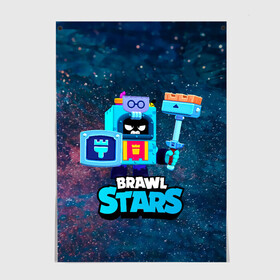 Постер с принтом ЭШ Ash Brawl Stars , 100% бумага
 | бумага, плотность 150 мг. Матовая, но за счет высокого коэффициента гладкости имеет небольшой блеск и дает на свету блики, но в отличии от глянцевой бумаги не покрыта лаком | ash | brawl | brawl stars | brawlstars | brawl_stars | аш | бравл | бравлстарс | эш