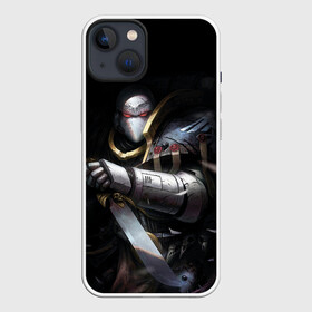 Чехол для iPhone 13 с принтом Спейсмарин с ножом ,  |  | imperium | space marine | warhammer | вархаммер | космодесантник | ножи