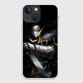 Чехол для iPhone 13 mini с принтом Спейсмарин с ножом ,  |  | imperium | space marine | warhammer | вархаммер | космодесантник | ножи