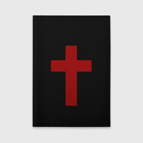 Обложка для автодокументов с принтом Красный Крест , натуральная кожа |  размер 19,9*13 см; внутри 4 больших “конверта” для документов и один маленький отдел — туда идеально встанут права | геометрия | красный крест | крест | минимализм | религия