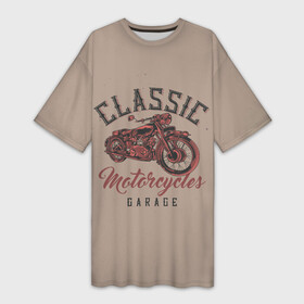 Платье-футболка 3D с принтом Классические мотоциклы ,  |  | moto | motorcycle | мопеды | мото | мотоцикл | мотоциклист | мотоциклисту | мотоциклисты | мотоцыклы