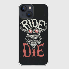 Чехол для iPhone 13 mini с принтом Ride or die ,  |  | moto | motorcycle | мопеды | мото | мотоцикл | мотоциклист | мотоциклисту | мотоциклисты | мотоцыклы | моцик
