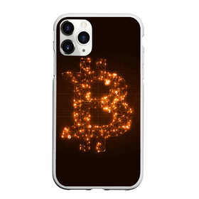 Чехол для iPhone 11 Pro матовый с принтом СВЕТЯЩИЙСЯ BITCOIN , Силикон |  | bitcoin | btc | coin | биткоин | биткойн | валюта | деньги | криптовалюта | монета | платёжная система | технология