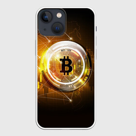 Чехол для iPhone 13 mini с принтом КРИПТОВАЛЮТА БИТКОИН ,  |  | bitcoin | btc | coin | биткоин | биткойн | валюта | деньги | криптовалюта | монета | платёжная система | технология