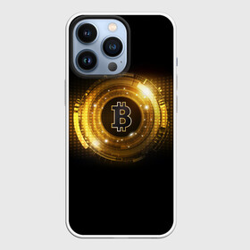 Чехол для iPhone 13 Pro с принтом BITCOIN  | КРИПТОВАЛЮТА ,  |  | Тематика изображения на принте: bitcoin | btc | coin | биткоин | биткойн | валюта | деньги | криптовалюта | монета | платёжная система | технология