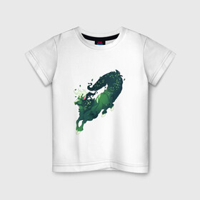 Детская футболка хлопок с принтом Зверь леса , 100% хлопок | круглый вырез горловины, полуприлегающий силуэт, длина до линии бедер | арт | лес | лось | олень | рисунок | светлячки | светлячок | фантастический зверь | фантастическое животное