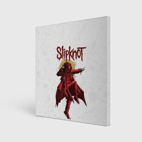 Холст квадратный с принтом SLIPKNOT | СЛИПКНОТ (Z) , 100% ПВХ |  | rock | slipknot | петля | рок | скользящий узел | слипкнот | тяжелый рок | удавка