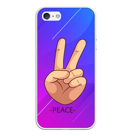 Чехол для iPhone 5/5S матовый с принтом ВСЕМ МИР | PEACE (Z) , Силикон | Область печати: задняя сторона чехла, без боковых панелей | anarchy | hippies | peace | анархизм | анархия | два пальца | знак | знаки | любовь | мир | мир всем | хиппи