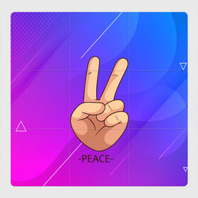 Магнитный плакат 3Х3 с принтом ВСЕМ МИР | PEACE (Z) , Полимерный материал с магнитным слоем | 9 деталей размером 9*9 см | anarchy | hippies | peace | анархизм | анархия | два пальца | знак | знаки | любовь | мир | мир всем | хиппи